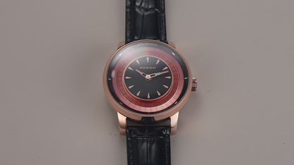 PINDU Roulette Watch With Motion Activated Rotating Diamond Face